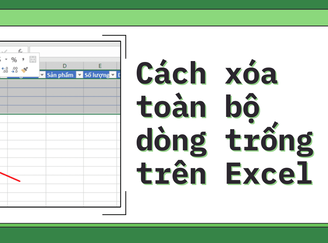 H Ng D N C Ch X A D Ng Tr Ng Trong Excel N Gi N V Nhanh Ch Ng