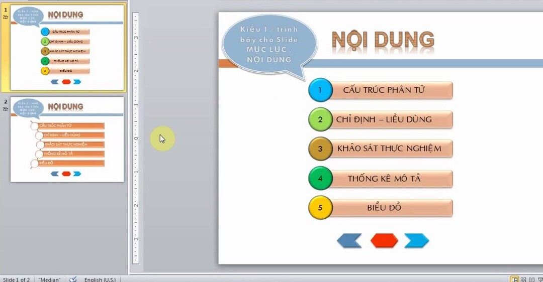 Cách trình bày slide mục lục PowerPoint đơn giản và nhanh chóng