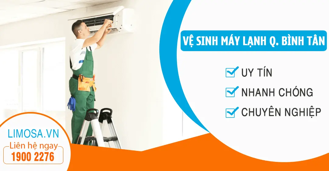 Dịch vụ vệ sinh máy lạnh quận Bình Tân Limosa