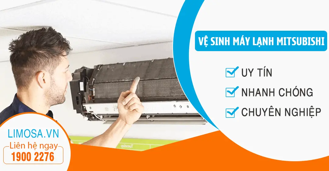 Dịch vụ vệ sinh máy lạnh Mitsubishi Limosa