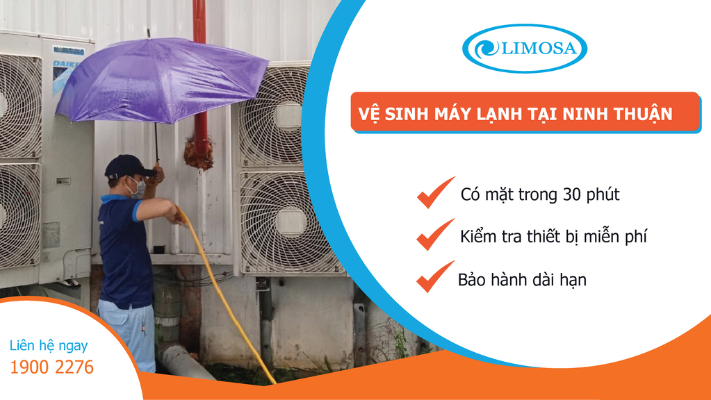 Vệ sinh máy lạnh tại Ninh Thuận Thợ rửa sạch - giá rẻ | Limosa