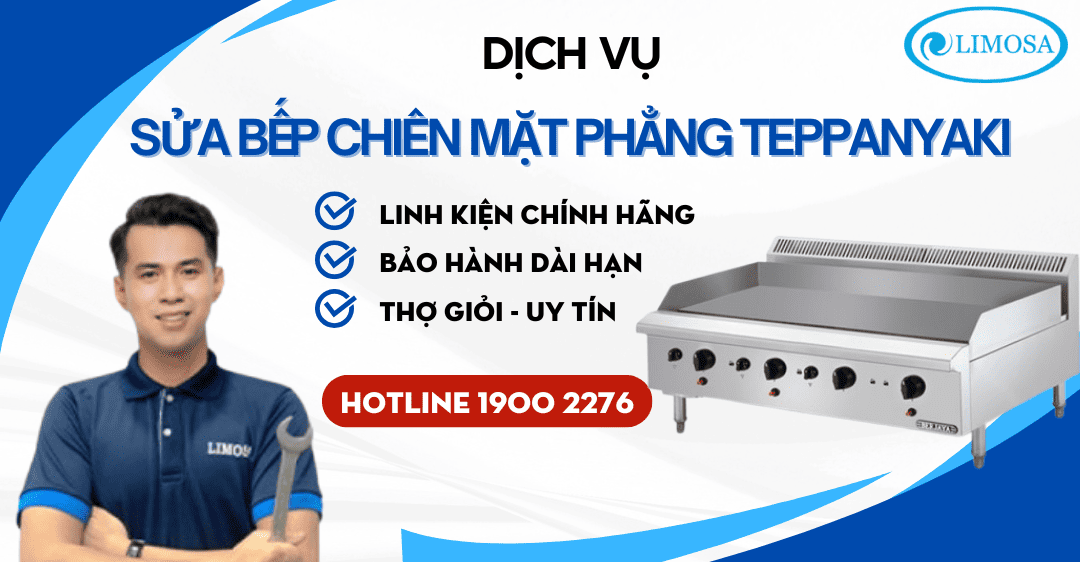 Sửa bếp chiên mặt phẳng Teppanyaki