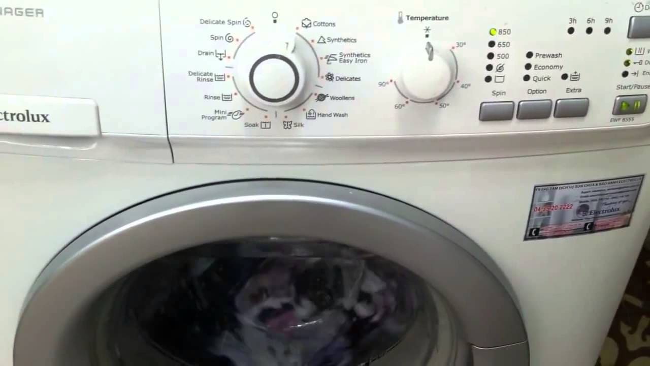 Lỗi E90 máy giặt Electrolux inverter cửa ngang cách sửa nhanh.