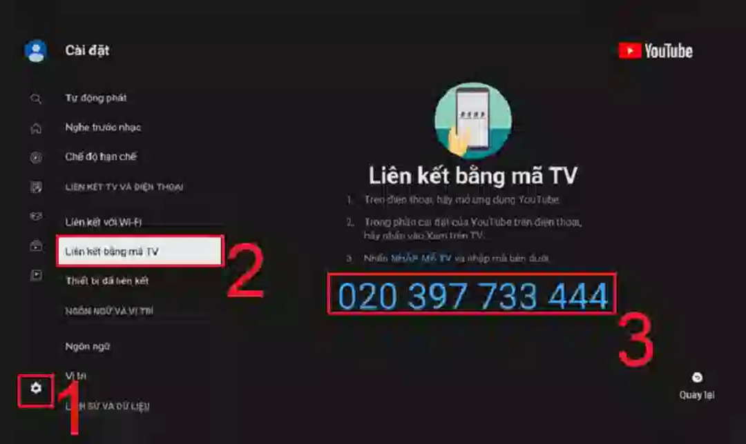 Hướng dẫn kết nối tivi Sony với điện thoại bằng mã liên kết