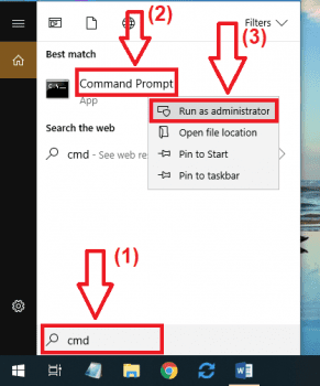 Tắt khóa màn hình Win 10 bằng cách sử dụng cửa sổ lệnh CMD  Bước 1