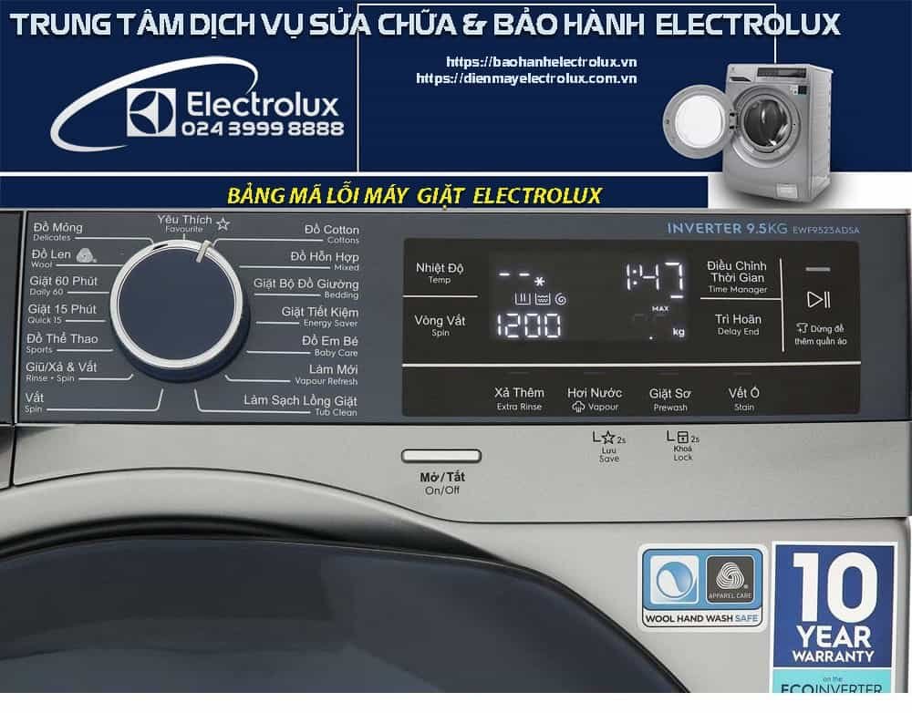 bảng điều khiển máy giặt