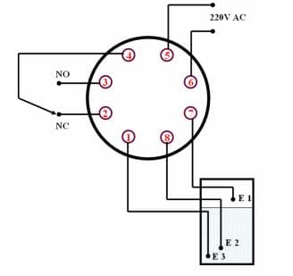 sơ đồ mạch điện máy bơm nước 1 pha