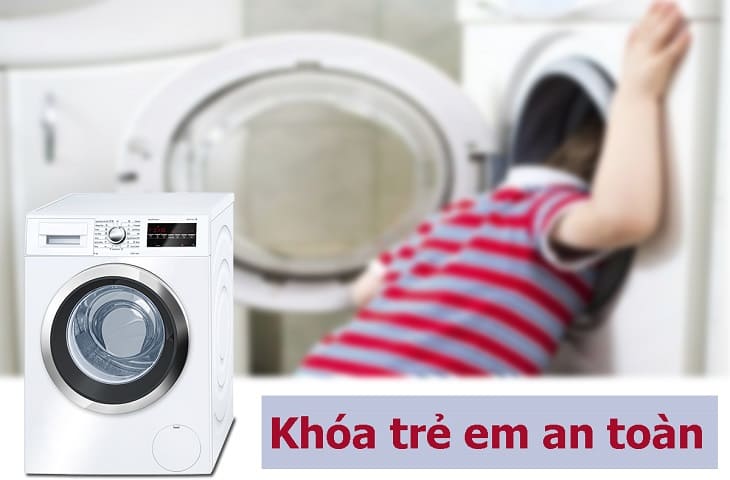 chức năng khóa máy giặt electrolux