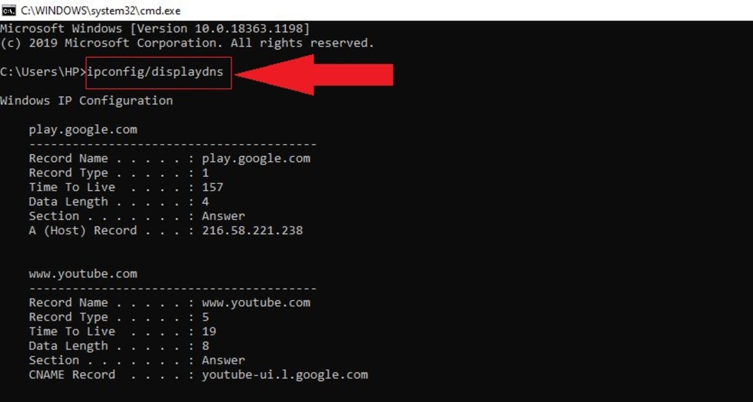 Lệnh Ipconfig