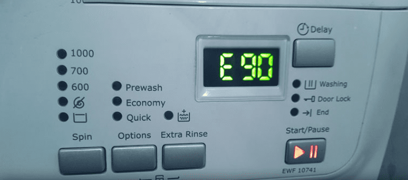 máy giặt electroclux báo lỗi e90