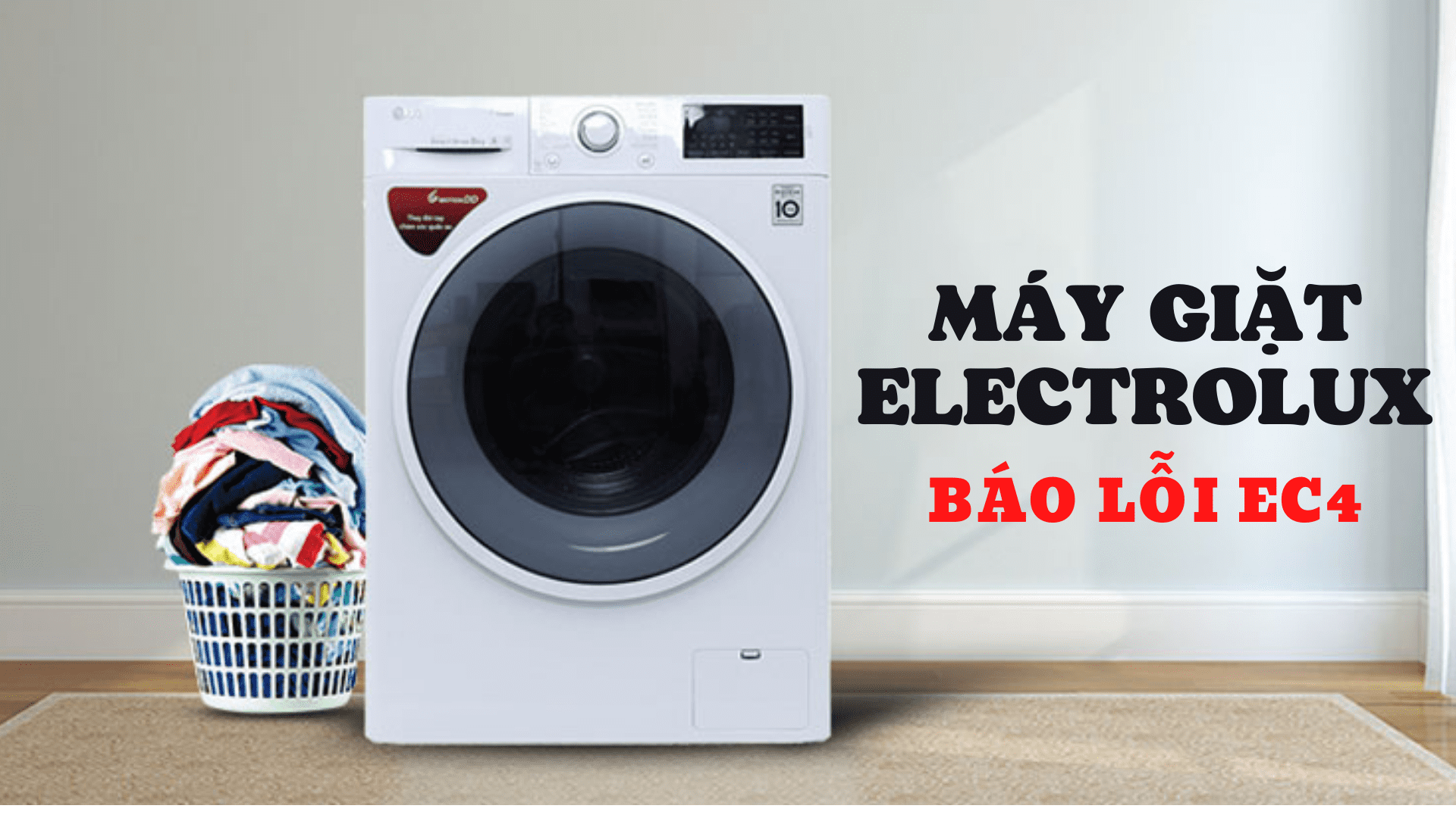 máy giặt electrolux báo lỗi ec4
