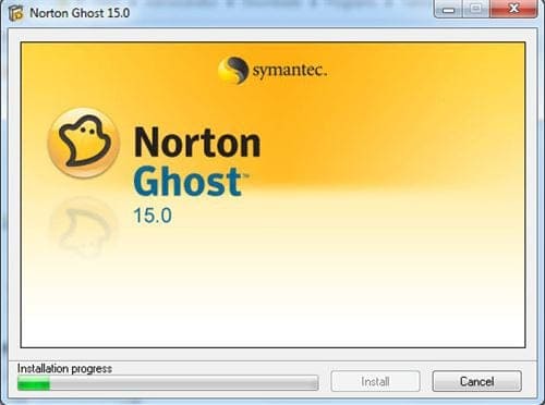tạo file ghost bằng norton