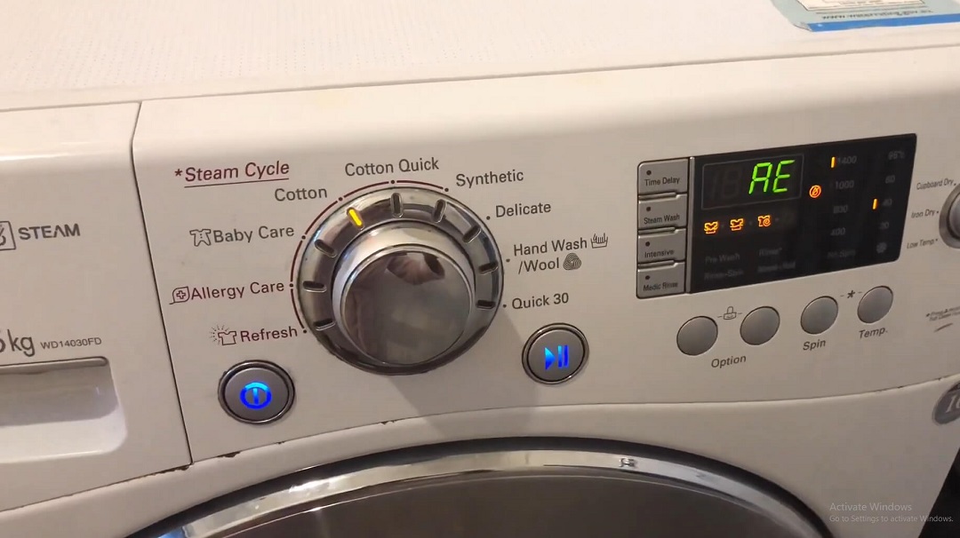 máy giặt lg lỗi ae