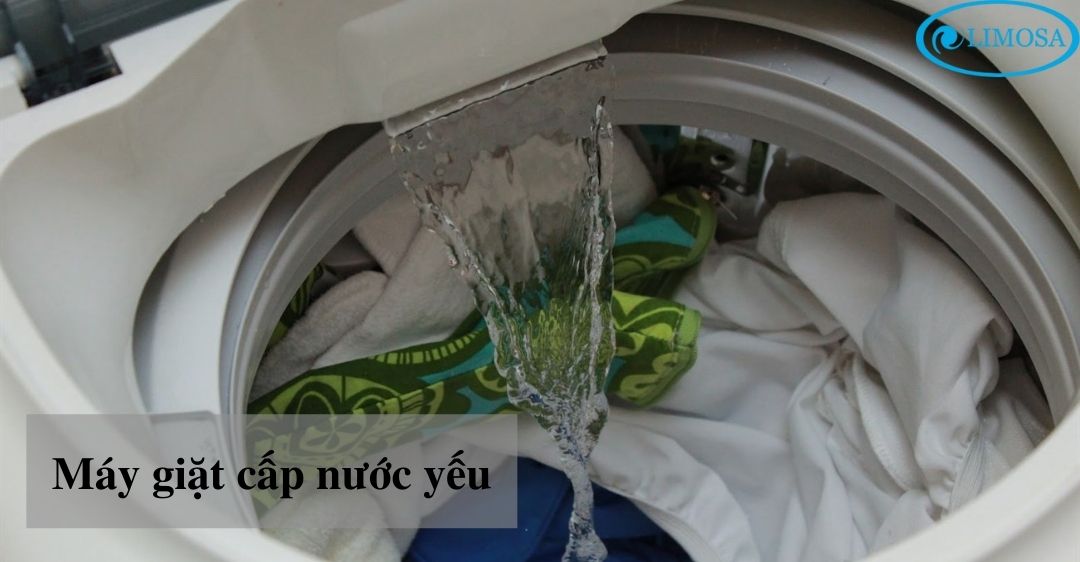 máy giặt cấp nước yếu