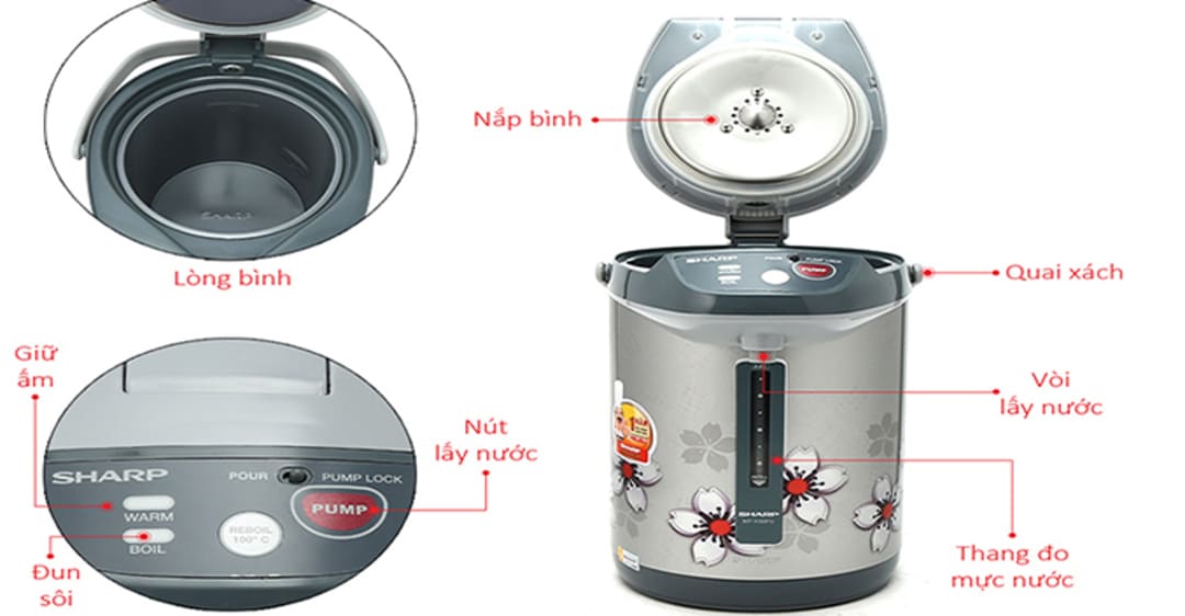 sửa chữa bình thủy điện Sharp