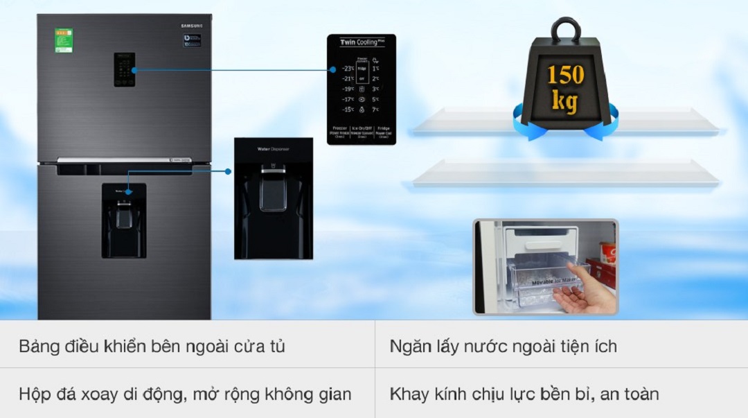 Review tủ lạnh Samsung Inverter 380 lít RT38K5982BSSV chi tiết nhất