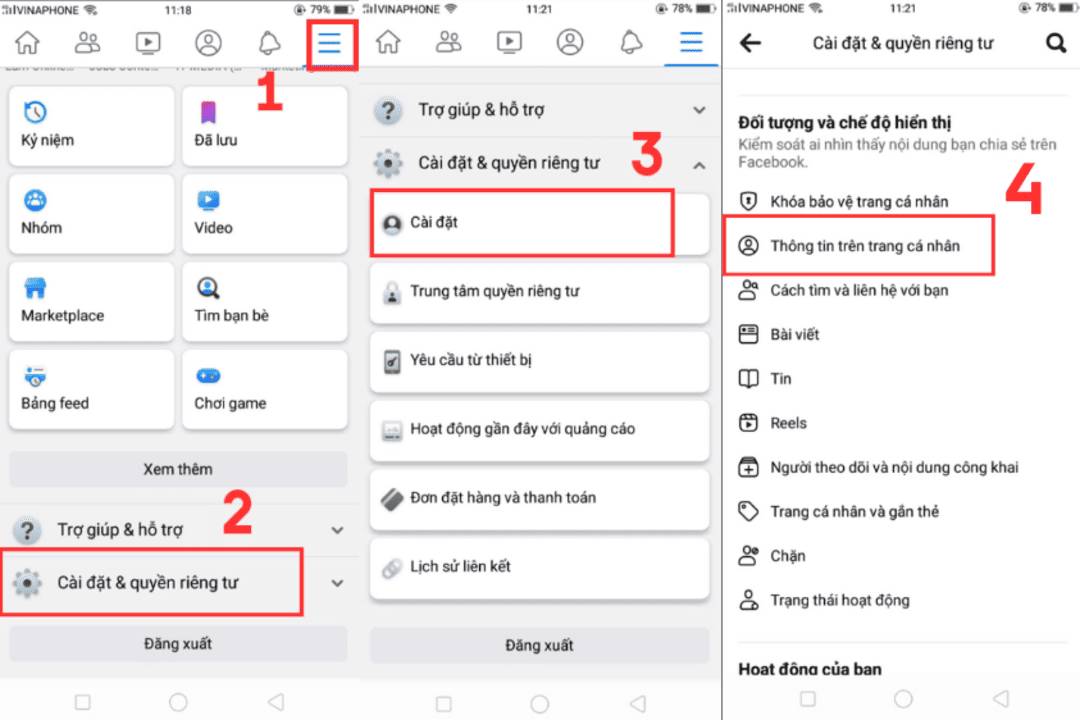 Cách thêm số điện thoại vào facebook