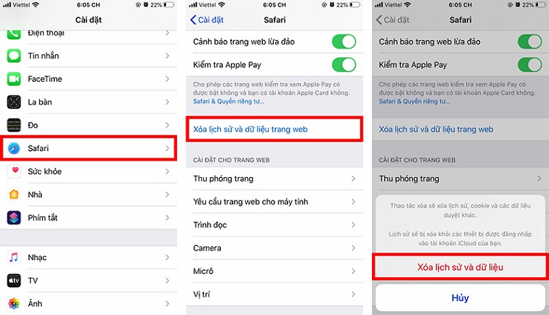 cách xóa dung lượng ảo trên iphone