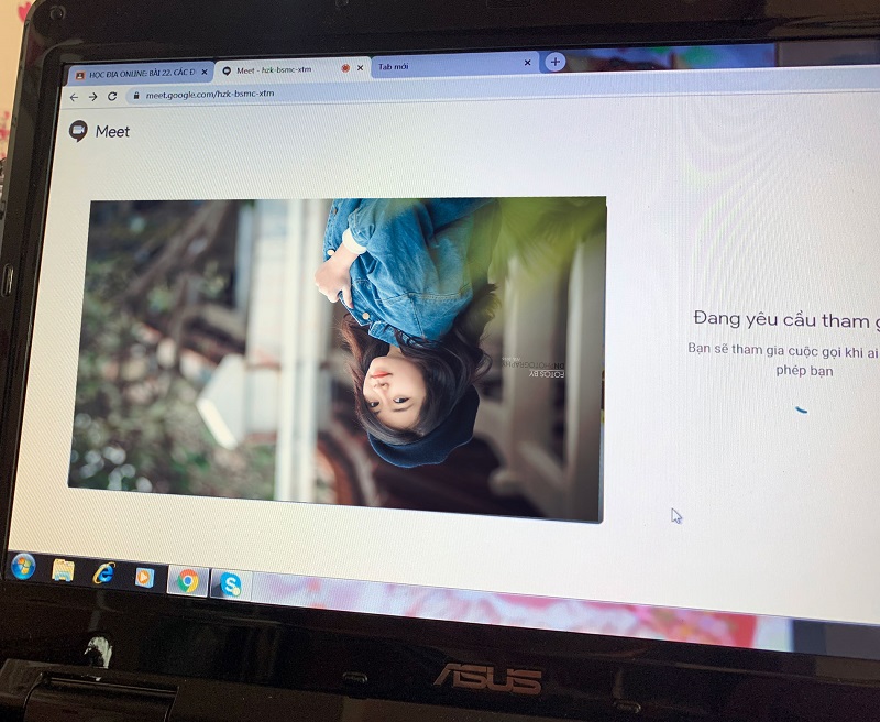 camera máy tính bị ngược