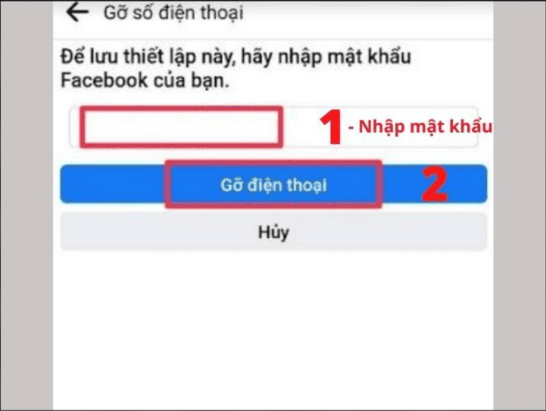 Gỡ số điện thoại facebook nhanh chóng