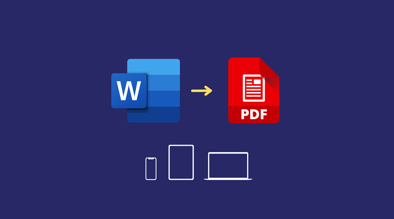 hướng dẫn chuyển file word sang pdf trên điện thoại