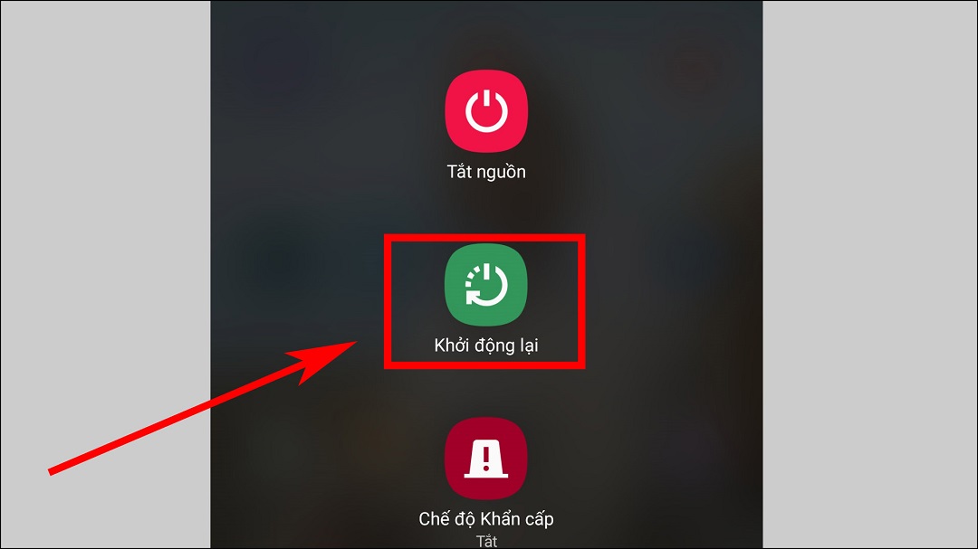 khởi động lại android