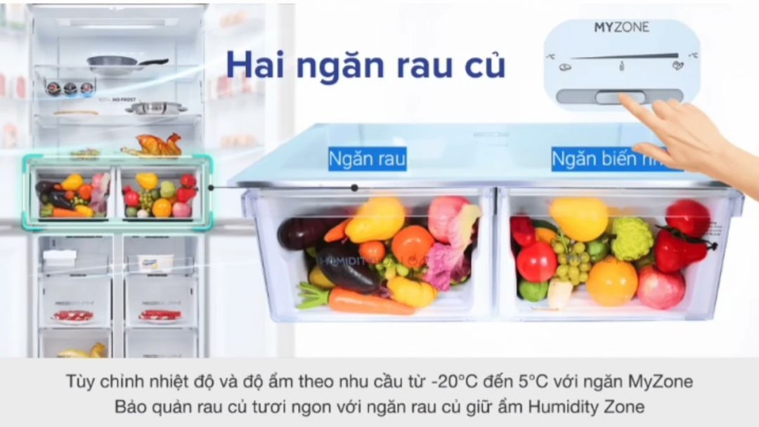 Review tủ lạnh Aqua Inverter 549 lít AQR-IG636FM(GB)