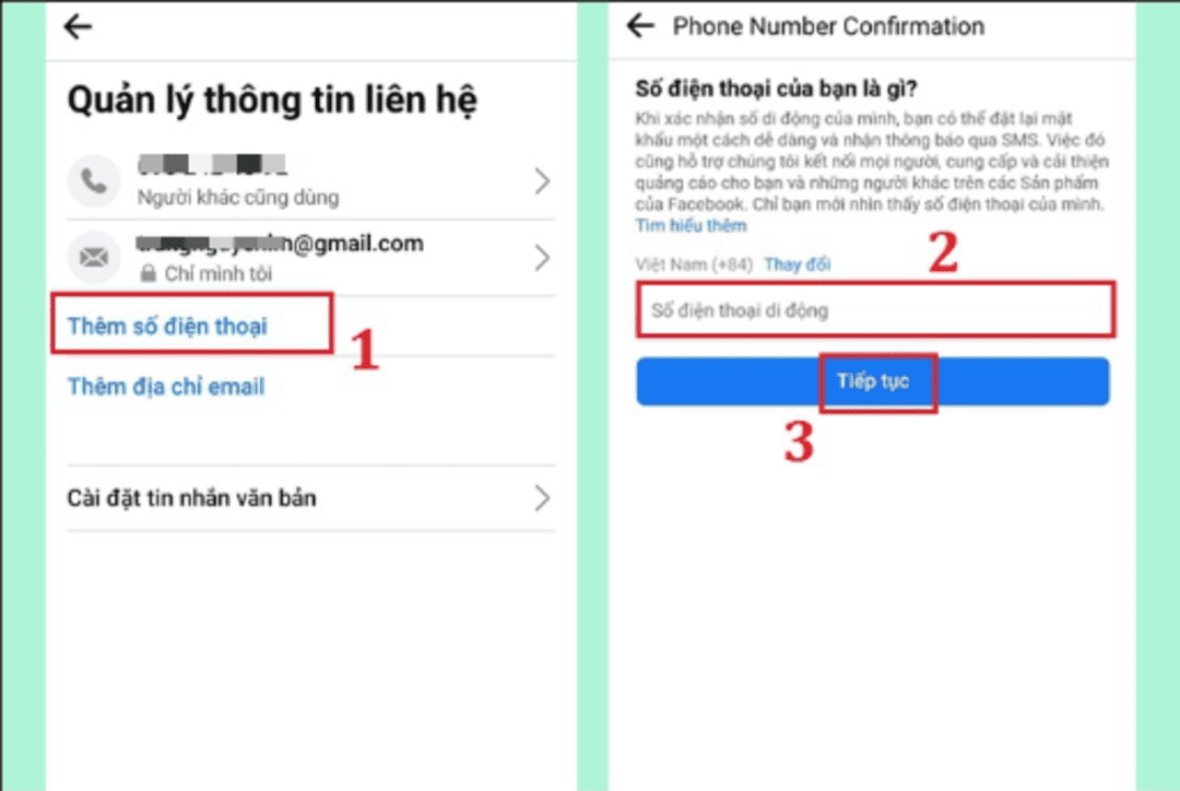 Thêm số điện thoại nhanh chóng