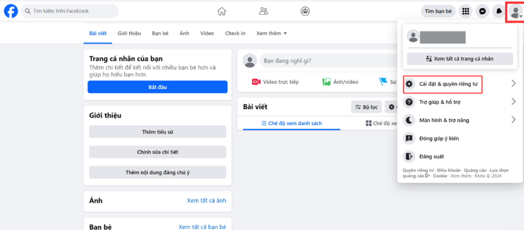 Thêm số điện thoại trên Facebook