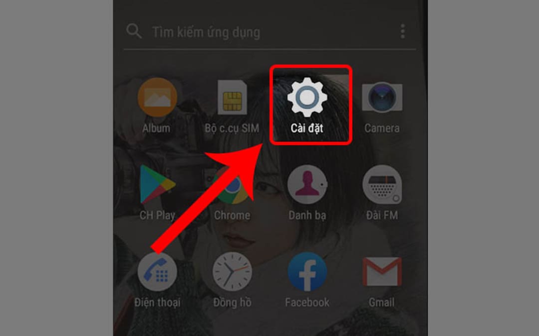 Ứng dụng cài đặt trên điện thoại
