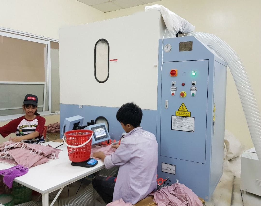 sửa máy nhồi lông vũ