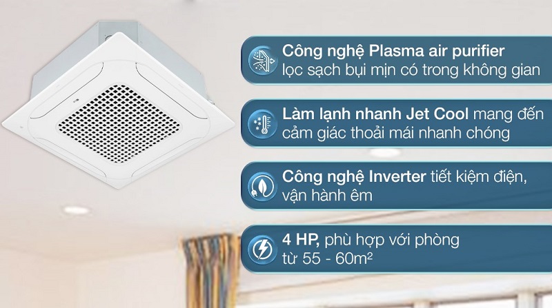 Review máy lạnh âm trần LG 4 HP ATNQ36GNLE7 (3 pha)