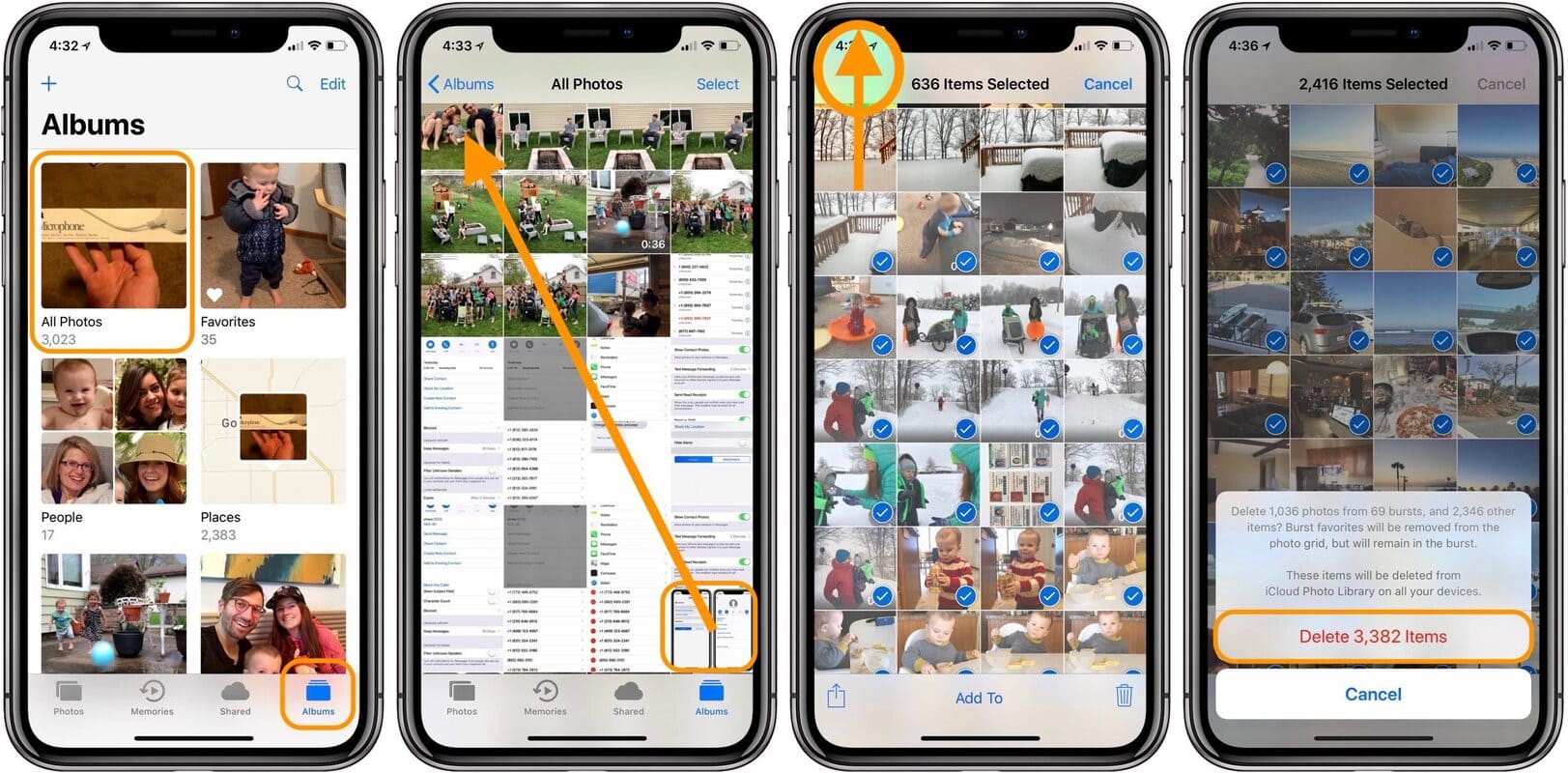 cách xóa ảnh trên iphone