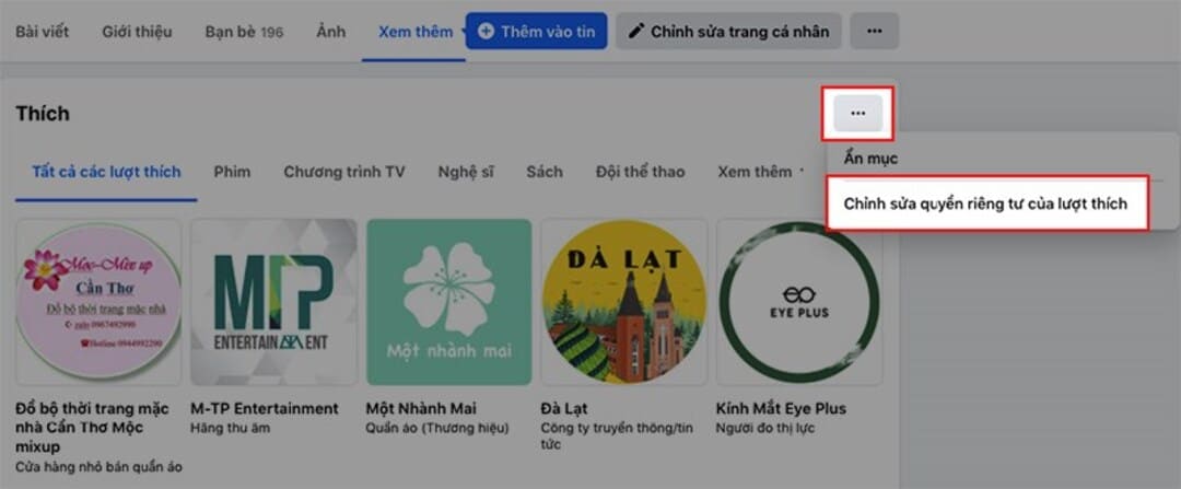 Chỉnh sửa quyền riêng tư