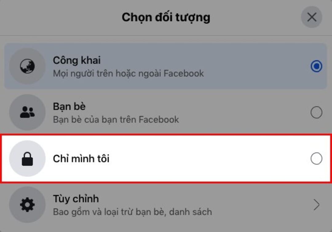 Chọn chỉ mình tôi