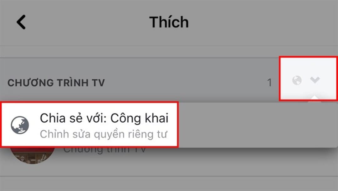 Chọn chia sẻ với