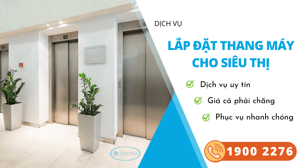 lắp đặt thang máy cho siêu thị
