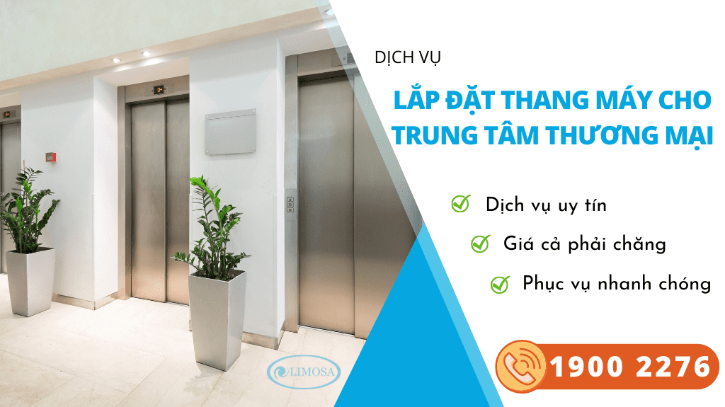 lắp đặt thang máy cho trung tâm thương mại
