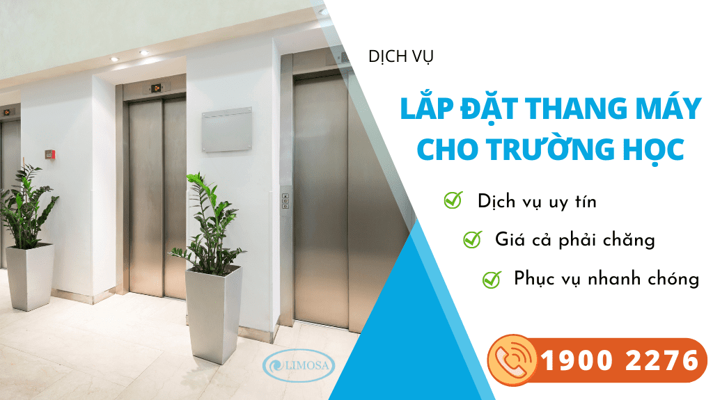 lắp đặt thang máy cho trường học