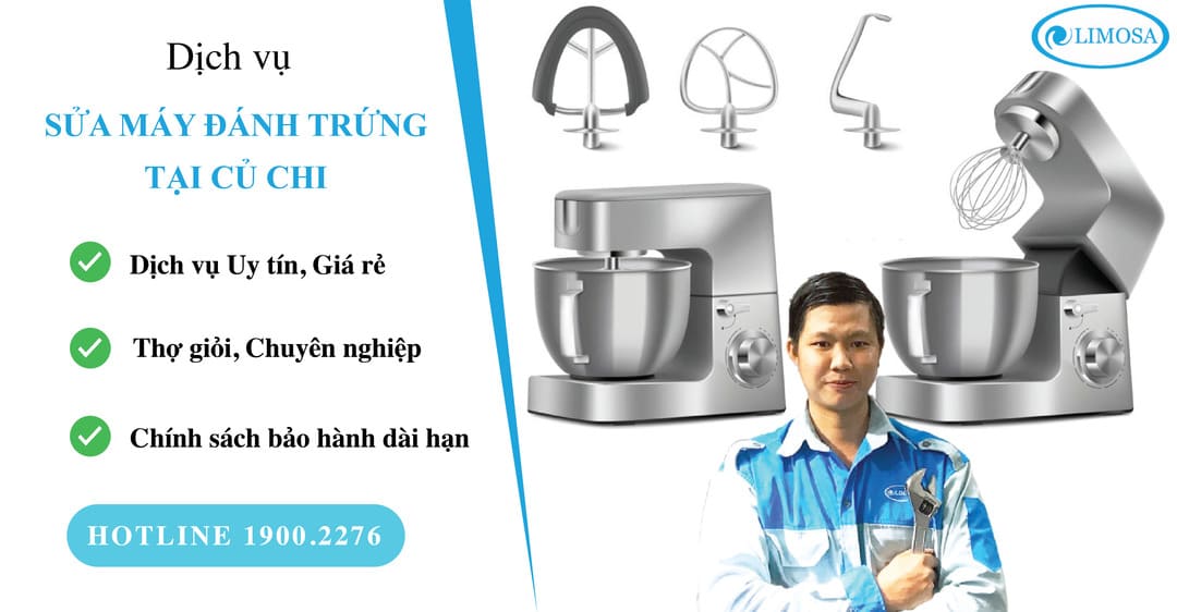 Sửa máy đánh trứng tại Củ Chi