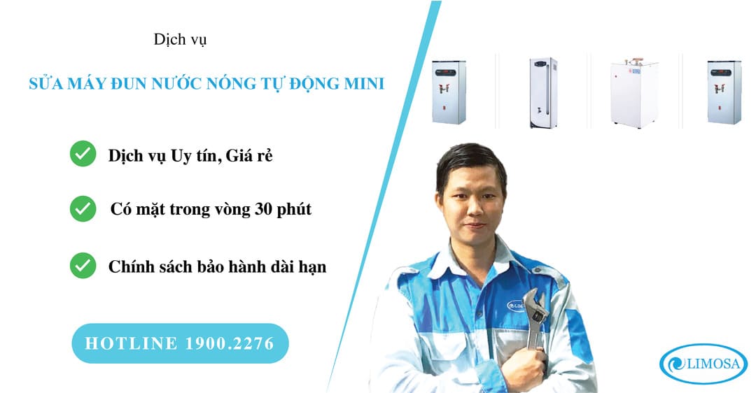 sửa máy đun nước nóng tự động mini limosa