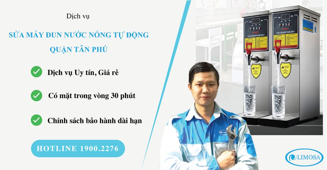 sửa máy đun nước tự động quận Tân Phú limosa