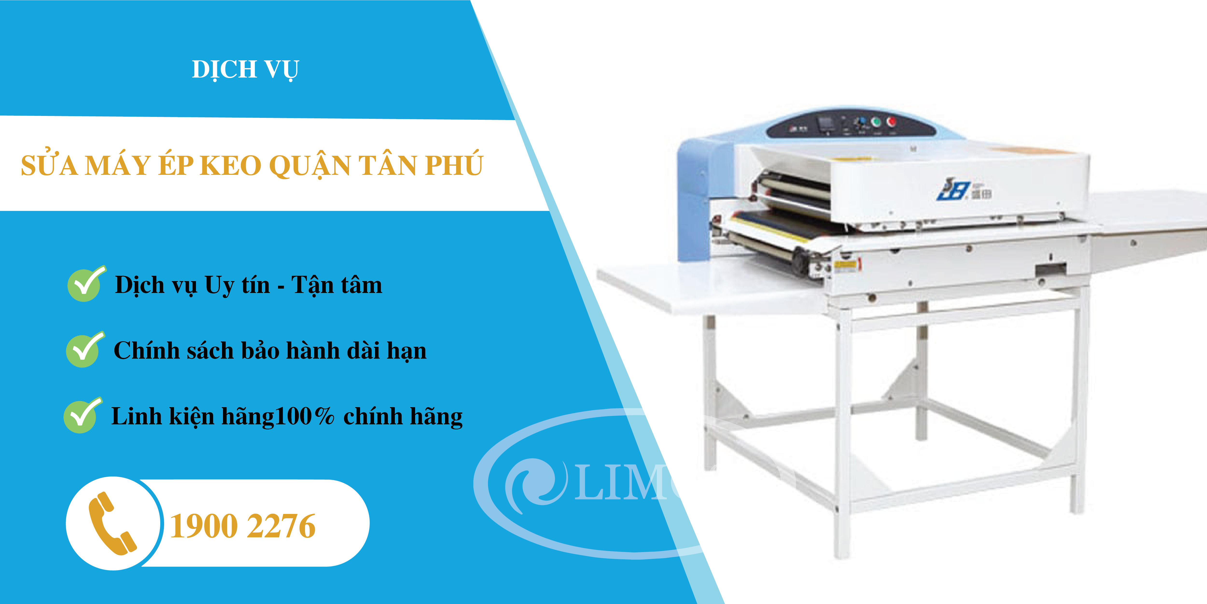 sửa máy ép keo quận Tân Phú limosa