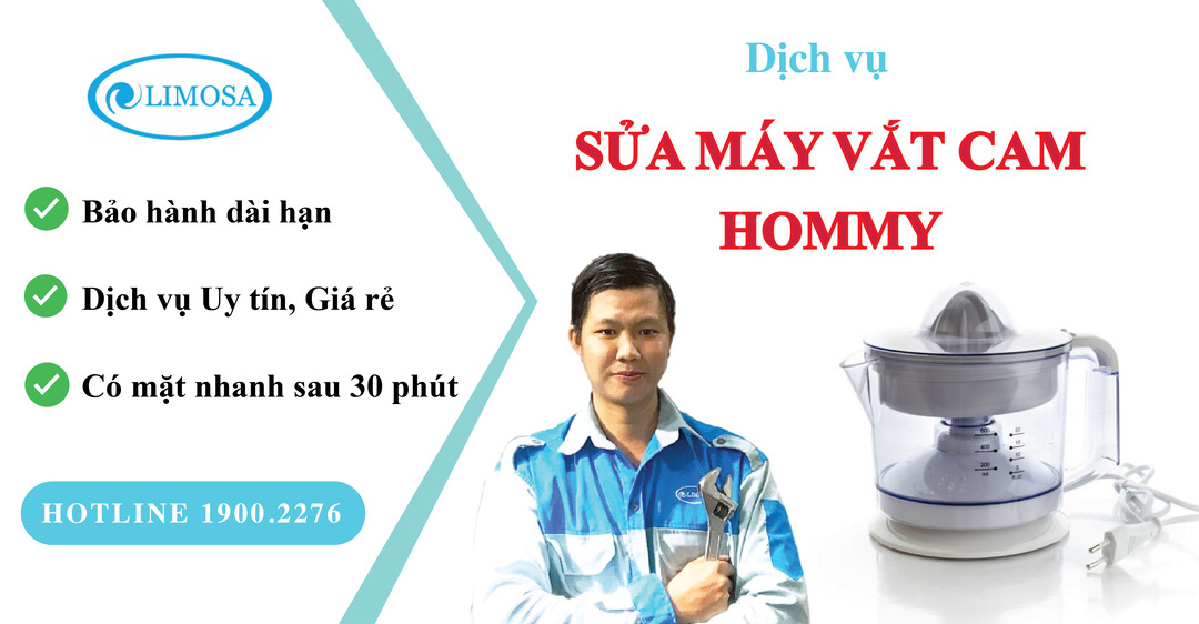 Sửa máy vắt cam hommy limosa