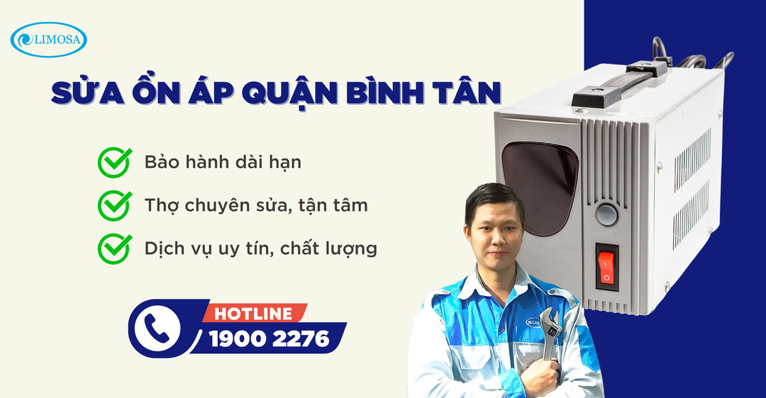 Sửa ổn áp Quận Bình Tân Limosa