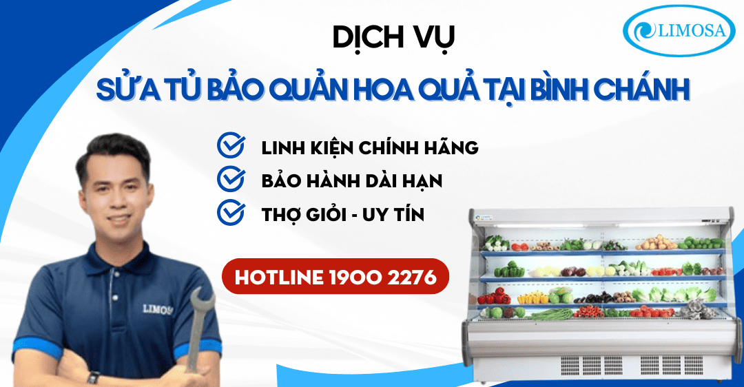 sửa tủ bảo quản hoa quả tại Bình Chánh
