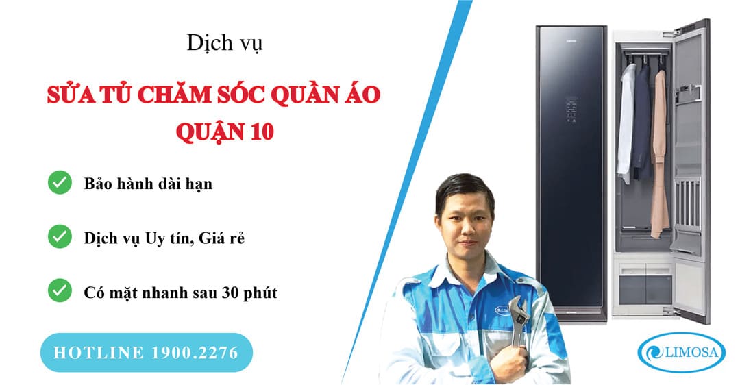 sửa tủ chăm sóc quần áo quận 10 limosa
