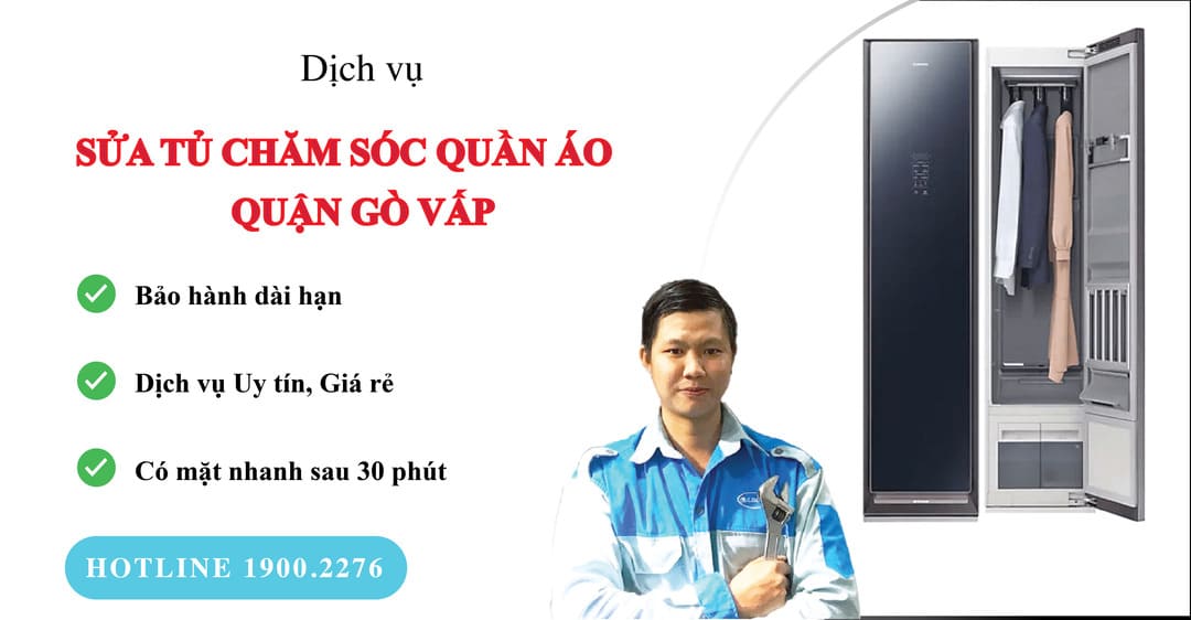 sửa tủ chăm sóc quần áo quận Gò Vấp