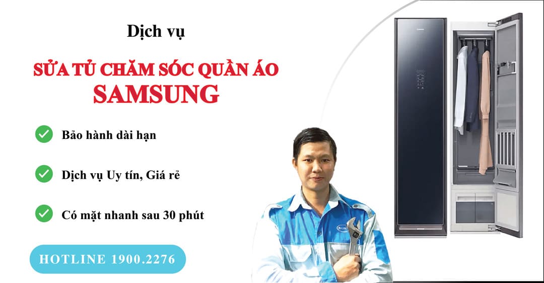 sửa tủ chăm sóc quần áo Samsung limosa