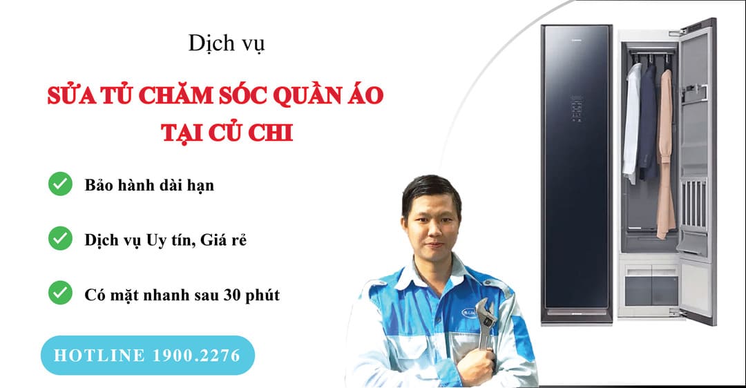 sửa tủ chăm sóc quần áo tại Củ Chi